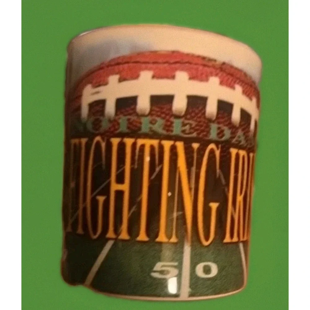 NOTRE DAME  FIGHTING IRISH Football Mug Coffee Tea HF Coors USA Made